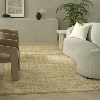 Ck090 Latitude LTD01 Taupe Area Rug by Calvin Klein Corner Image
