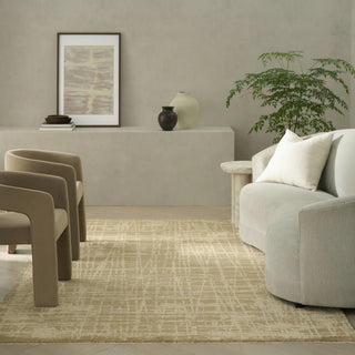Ck090 Latitude LTD01 Taupe Area Rug by Calvin Klein Room Image Feature