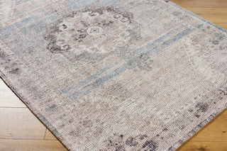 Livabliss Luton LTN-2300 Mauve Area Rug Corner Shot