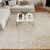 Nourison Luna LUN01 Blue Mocha Area Rug by Reserve Collection 