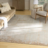 Nourison Luna LUN01 Blue Mocha Area Rug by Reserve Collection 