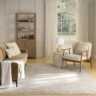 Nourison Luna LUN01 Blue Mocha Area Rug by Reserve Collection 