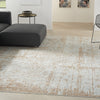 Nourison Luna LUN01 Blue Mocha Area Rug by Reserve Collection