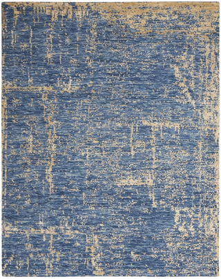 Nourison Luna LUN01 Dark Blue Mocha Area Rug by Reserve Collection 