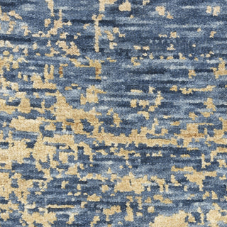 Nourison Luna LUN01 Dark Blue Mocha Area Rug by Reserve Collection 