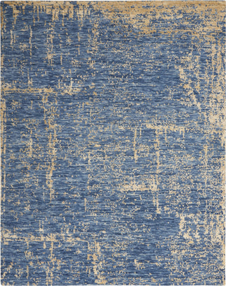 Nourison Luna LUN01 Dark Blue Mocha Area Rug by Reserve Collection