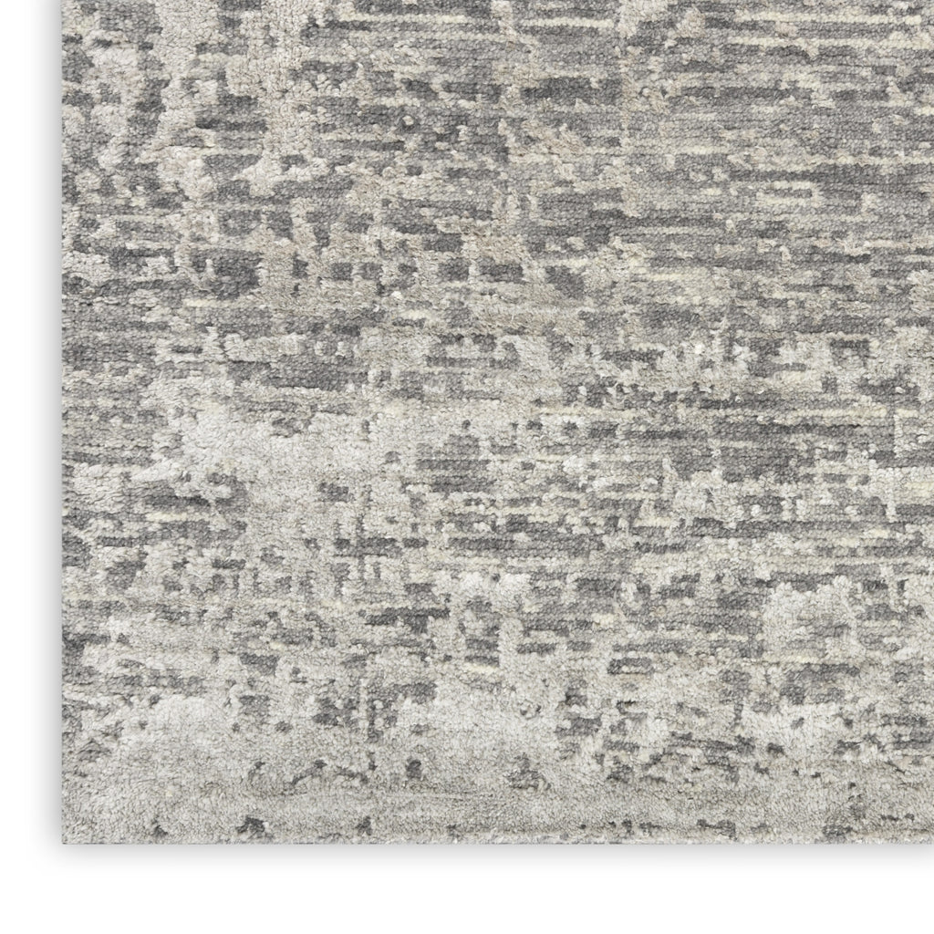 Nourison Luna LUN01 Grey Silver Area Rug by Reserve Collection 