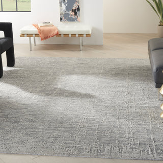 Nourison Luna LUN01 Grey Silver Area Rug by Reserve Collection 