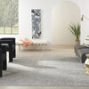 Nourison Luna LUN01 Grey Silver Area Rug by Reserve Collection