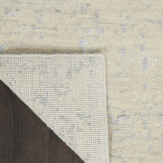 Nourison Luna LUN01 Ivory Silver Blue Area Rug by Reserve Collection 