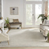 Nourison Luna LUN01 Ivory Silver Blue Area Rug by Reserve Collection