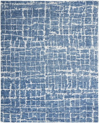 Nourison Luna LUN02 Blue Silver Area Rug by Reserve Collection 