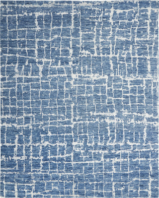 Nourison Luna LUN02 Blue Silver Area Rug by Reserve Collection