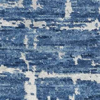 Nourison Luna LUN02 Blue Silver Area Rug by Reserve Collection