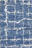 Nourison Luna LUN02 Blue Silver Area Rug by Reserve Collection