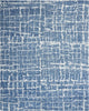 Nourison Luna LUN02 Blue Silver Area Rug by Reserve Collection