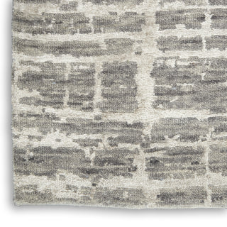 Nourison Luna LUN02 Grey Silver Area Rug by Reserve Collection 