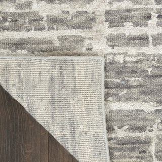Nourison Luna LUN02 Grey Silver Area Rug by Reserve Collection 