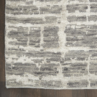 Nourison Luna LUN02 Grey Silver Area Rug by Reserve Collection 