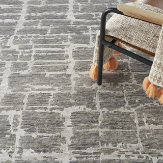 Nourison Luna LUN02 Grey Silver Area Rug by Reserve Collection 