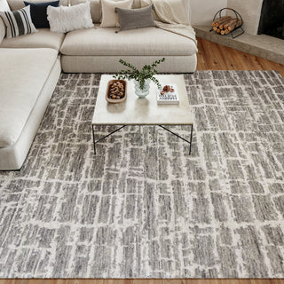 Nourison Luna LUN02 Grey Silver Area Rug by Reserve Collection 