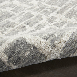 Nourison Luna LUN02 Grey Silver Area Rug by Reserve Collection 