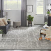 Nourison Luna LUN02 Grey Silver Area Rug by Reserve Collection