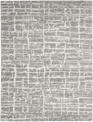 Nourison Luna LUN02 Grey Silver Area Rug by Reserve Collection 