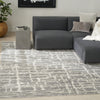 Nourison Luna LUN02 Grey Silver Area Rug by Reserve Collection