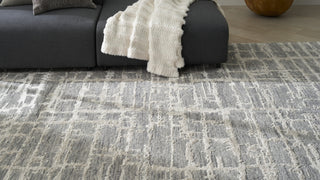 Nourison Luna LUN02 Grey Silver Area Rug by Reserve Collection