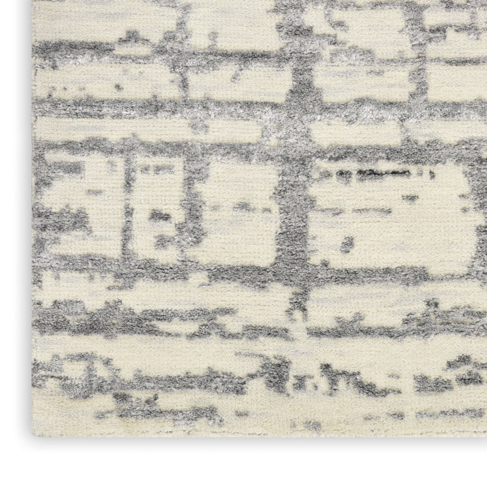 Nourison Luna LUN02 Ivory Grey Area Rug by Reserve Collection