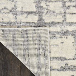 Nourison Luna LUN02 Ivory Grey Area Rug by Reserve Collection 