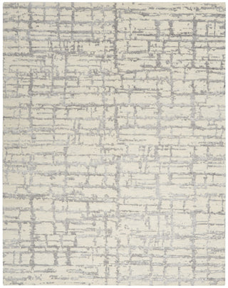 Nourison Luna LUN02 Ivory Grey Area Rug by Reserve Collection 
