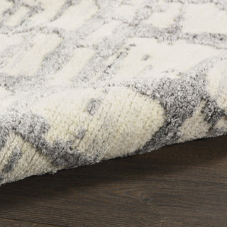 Nourison Luna LUN02 Ivory Grey Area Rug by Reserve Collection 