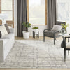 Nourison Luna LUN02 Ivory Grey Area Rug by Reserve Collection