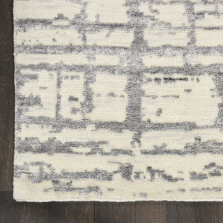 Nourison Luna LUN02 Ivory Grey Area Rug by Reserve Collection