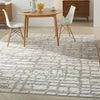 Nourison Luna LUN02 Ivory Grey Area Rug by Reserve Collection