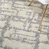 Nourison Luna LUN02 Ivory Grey Area Rug by Reserve Collection