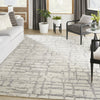 Nourison Luna LUN02 Ivory Grey Area Rug by Reserve Collection