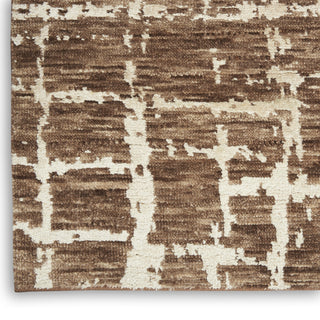 Nourison Luna LUN02 Mocha Ivory Area Rug by Reserve Collection 