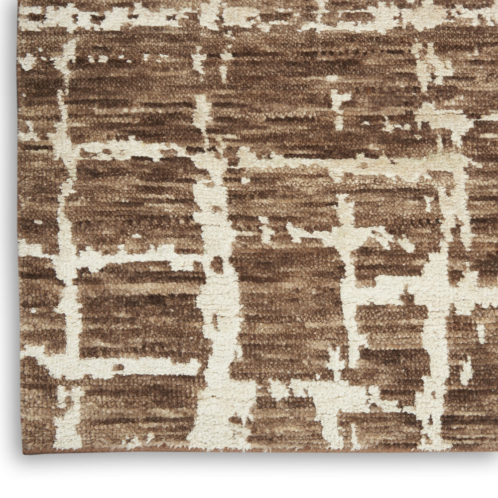 Nourison Luna LUN02 Mocha Ivory Area Rug by Reserve Collection