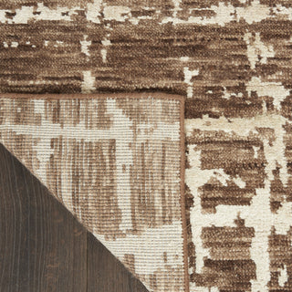 Nourison Luna LUN02 Mocha Ivory Area Rug by Reserve Collection 