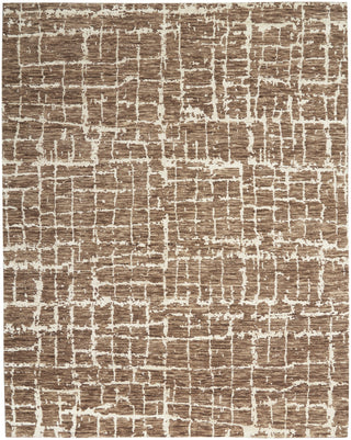 Nourison Luna LUN02 Mocha Ivory Area Rug by Reserve Collection 
