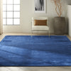 Calvin Klein CK18 Lunar LUN1 Blue Area Rug Room Scene Feature