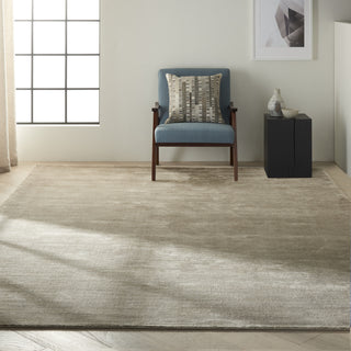 Calvin Klein CK18 Lunar LUN1 Pewter Area Rug Room Scene Feature