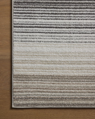 Loloi Lune LUN-03 Granite / Natural Area Rug Corner Image