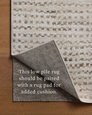 Loloi Lune LUN-04 Ivory / Pebble Area Rug Backing Image