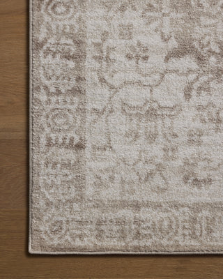 Loloi Lune LUN-05 Taupe / Ivory Area Rug Corner Image