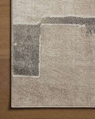 Loloi Lune LUN-07 Beige / Stone Area Rug Corner Image