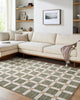 Livabliss La Luna LUU-2309 The Prominent Colors In This Home Decor Item Are: Olive Green Area Rug Room Scene